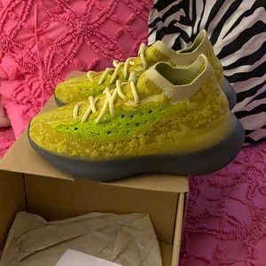 Adidas Yeezy wear them twice ,  little bit small size 5 young